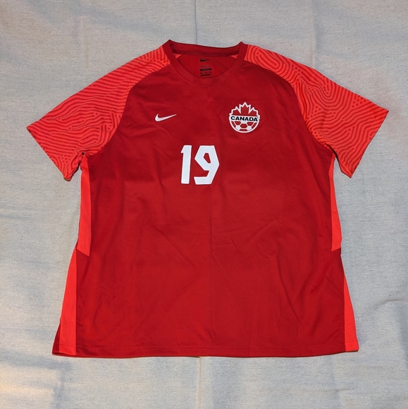Team Canada 2022 Soccer Football Davies Jersey men's XXL Slim - Picture 1 of 13